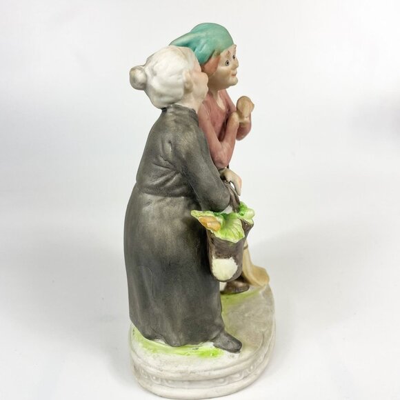 Lefton Gossiping Old Ladies Figurine 4724 Hand-Painted Ceramic Vintage Collectib - Picture 3 of 8